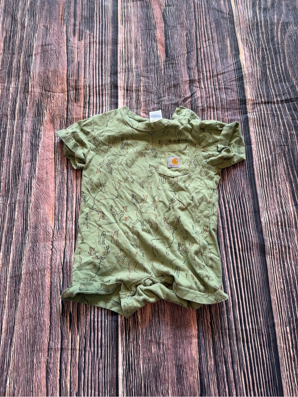Carhartt Baby Boys Deer Print Romper Size 9M